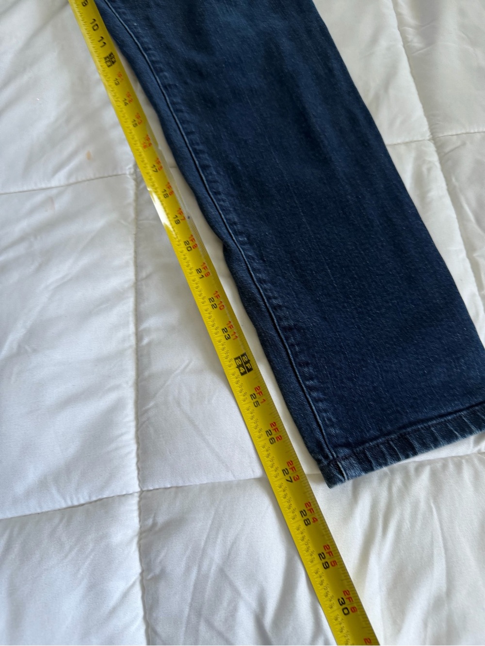 Ralph Lauren Dark Blue Straight-Leg Jeans with tuxedo Black Side Stripe - Picture 2 of 9